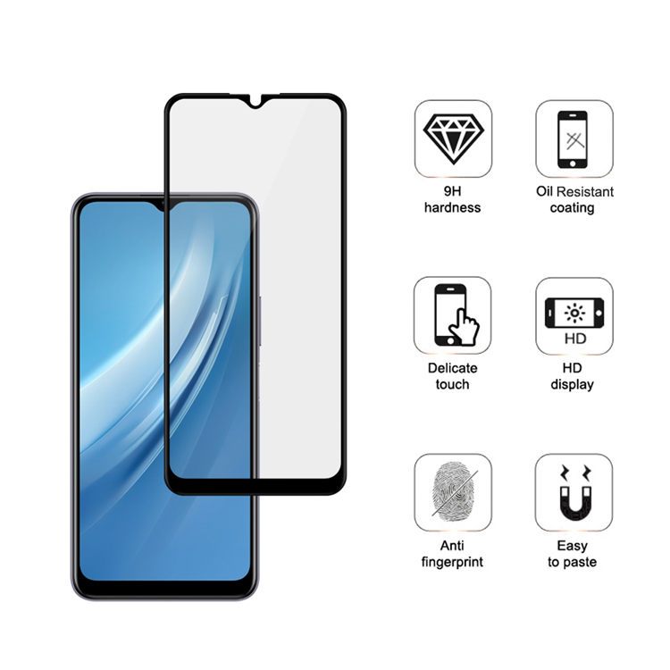 Alink 3D hot bending full glue tempered glass screen protector for iQOO U1x