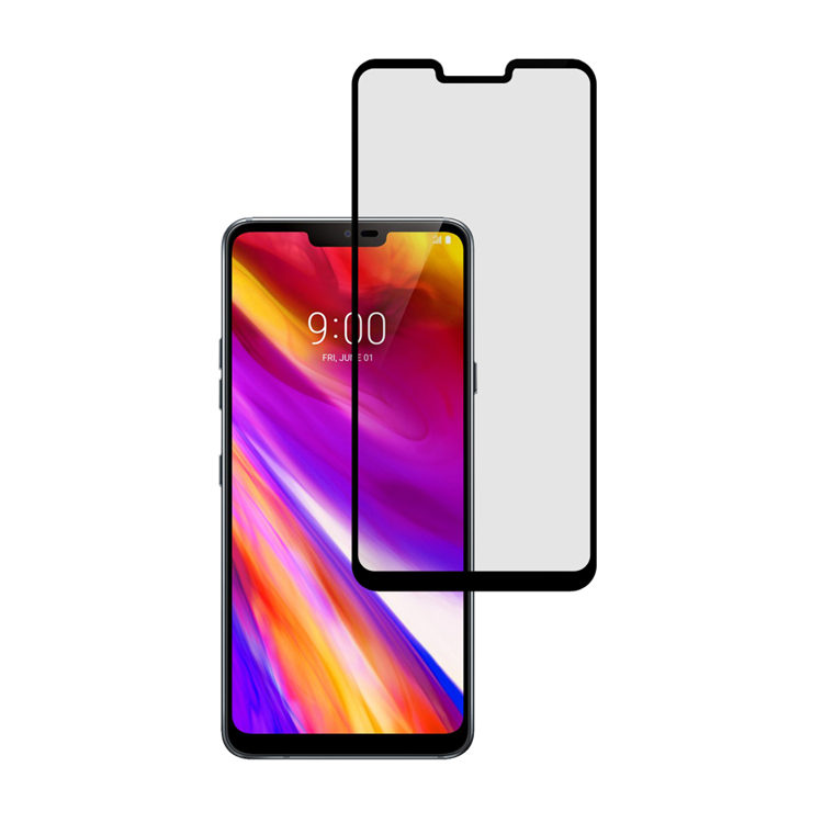 Alink 2.5D silk print full glue tempered glass screen protector for LG G7