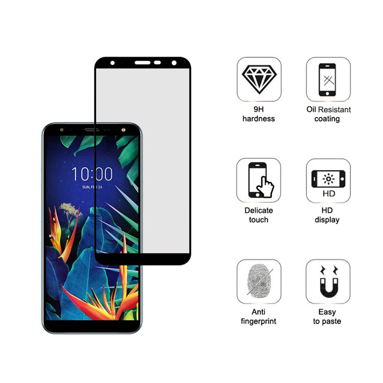 Alink 3D hot bending full glue tempered glass screen protector for LG K40