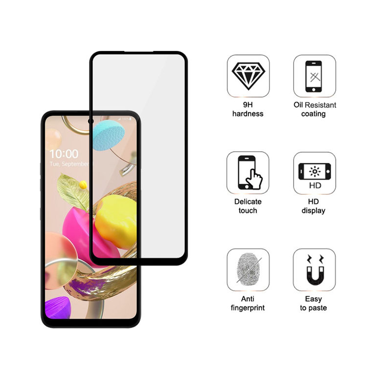 Alink 3D hot bending full glue tempered glass screen protector for LG K42