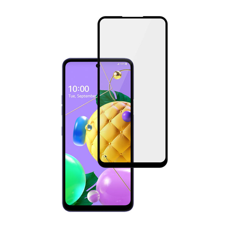 Alink 2.5D silk print full glue tempered glass screen protector for LG K52