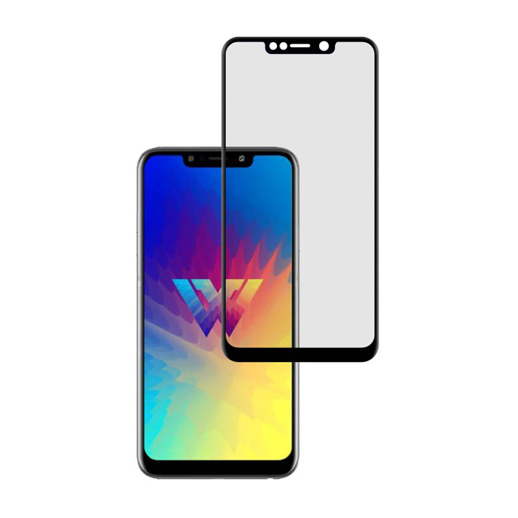 Alink 2.5D silk print full glue tempered glass screen protector for LG W10