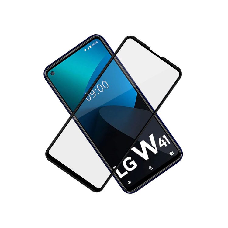 Alink 2.5D silk print full glue tempered glass screen protector for LG W41