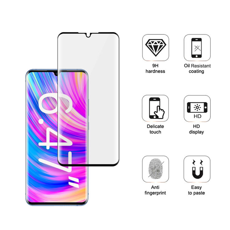 Alink 3D curved precise carving tempered glass screen protector for ZTE Blade 20 Pro