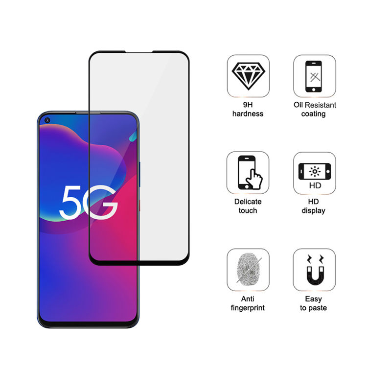 Alink 3D hot bending edge glue tempered glass screen protector for ZTE Axon 11 SE