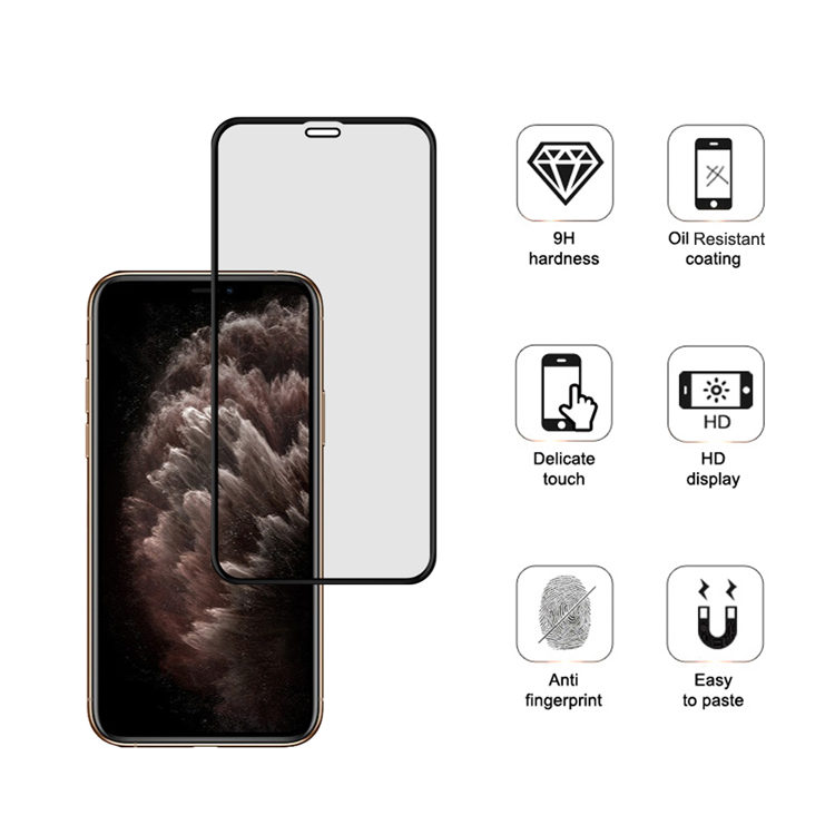 Alink 2.5D silk print full glue tempered glass screen protector for Apple iPhone 11 Pro / Xs