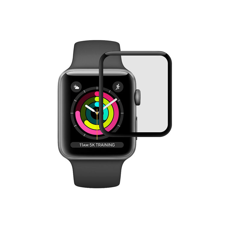 Alink 3D curved precise carving tempered glass screen protector for Apple Watch 38mm