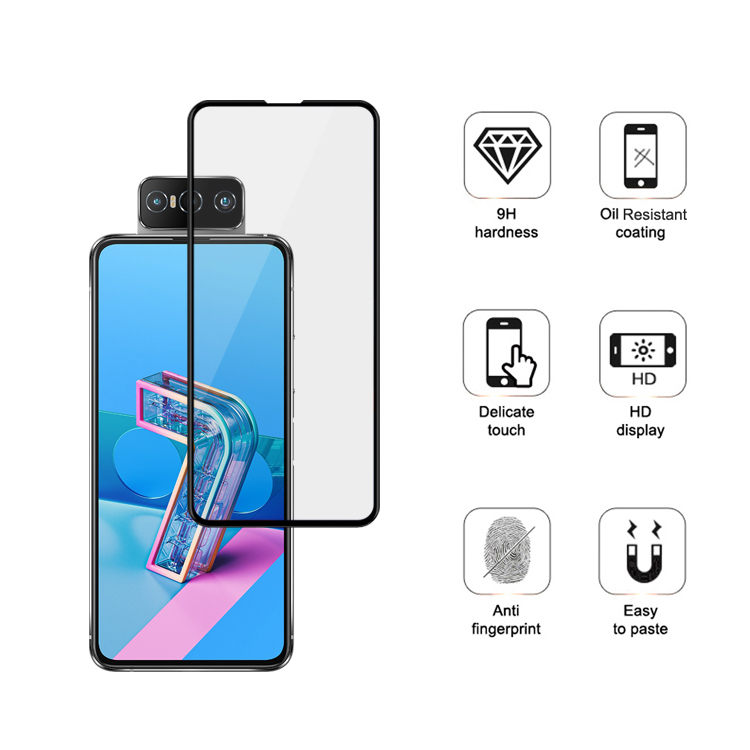 Alink 3D hot bending edge glue tempered glass screen protector for Asus Zenfone 7 ZS670KS