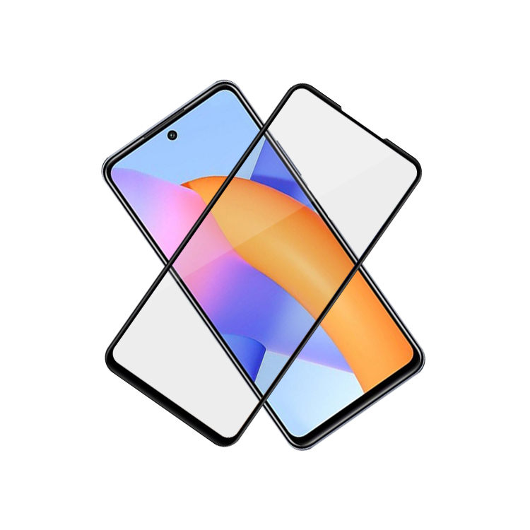 Alink 2.5D silk print full glue tempered glass screen protector for Honor 10X Lite