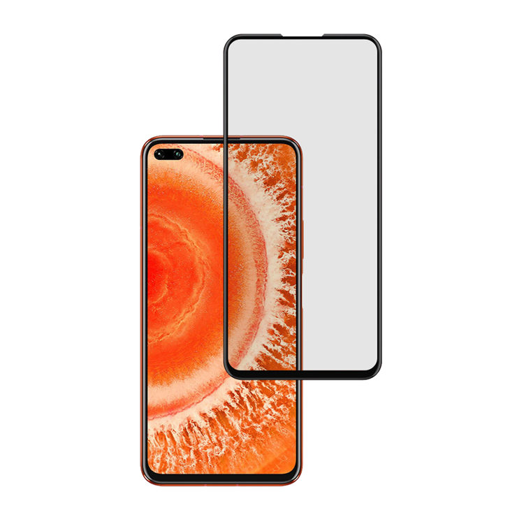 Alink 2.5D silk print full glue tempered glass screen protector for Honor V30 Pro