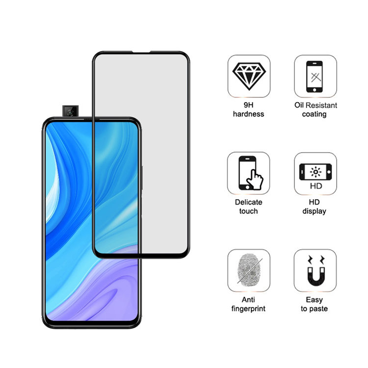 Alink 3D hot bending full glue tempered glass screen protector for Huawei P Smart Pro 2019