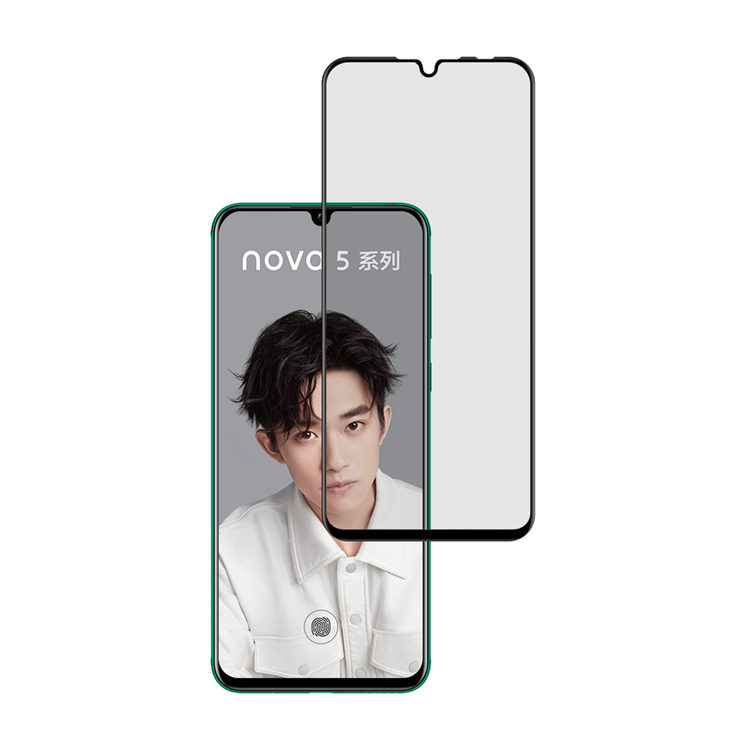 Alink 2.5D silk print full glue tempered glass screen protector for Huawei Nova 5