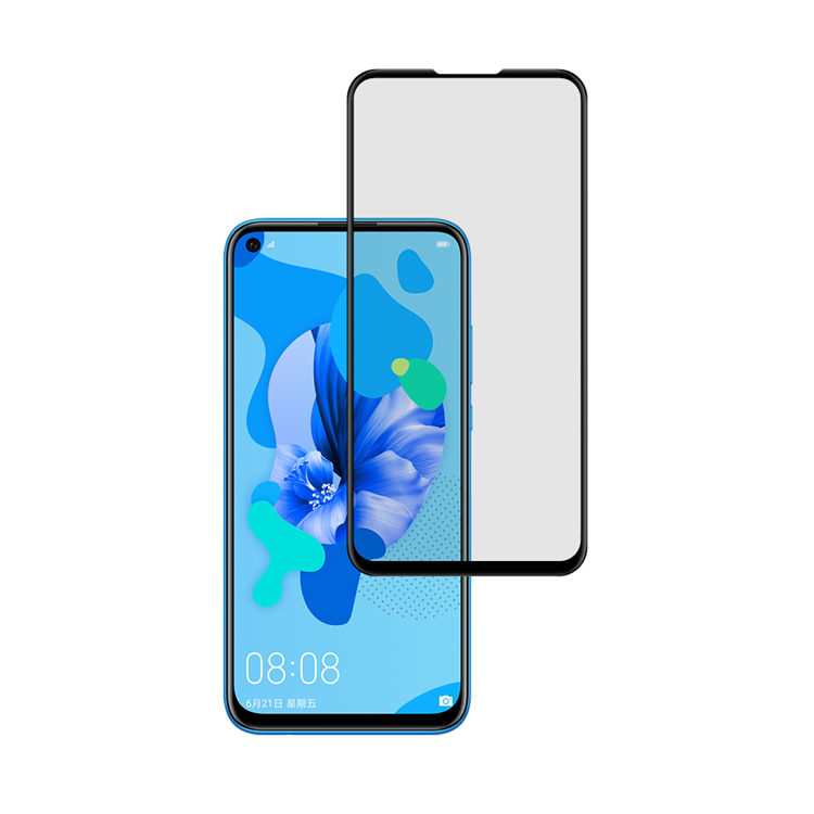 Alink 2.5D silk print full glue tempered glass screen protector for Huawei P40 Lite