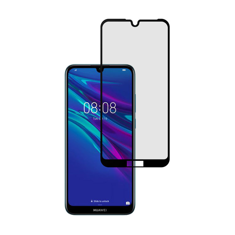 Alink 3D hot bending full glue tempered glass screen protector for Huawei Y6 2019