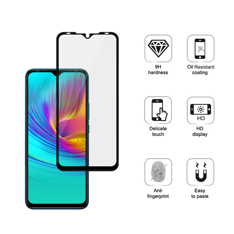 Alink 3D hot bending full glue tempered glass screen protector for Infinix Smart 4