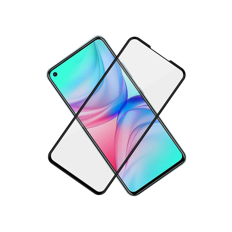 Alink 2.5D silk print full glue tempered glass screen protector for Infinix Hot 10