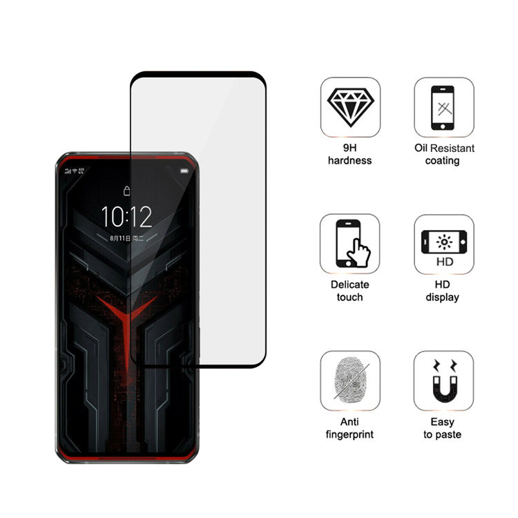 Alink 2.5D silk print full glue tempered glass screen protector for Lenovo Legion