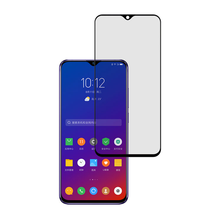 Alink 2.5D silk print full glue tempered glass screen protector for Lenovo Z5s