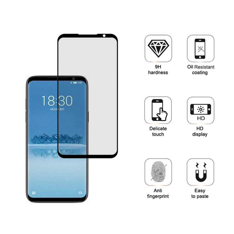 Alink 3D hot bending full glue tempered glass screen protector for Meizu 16th Plus