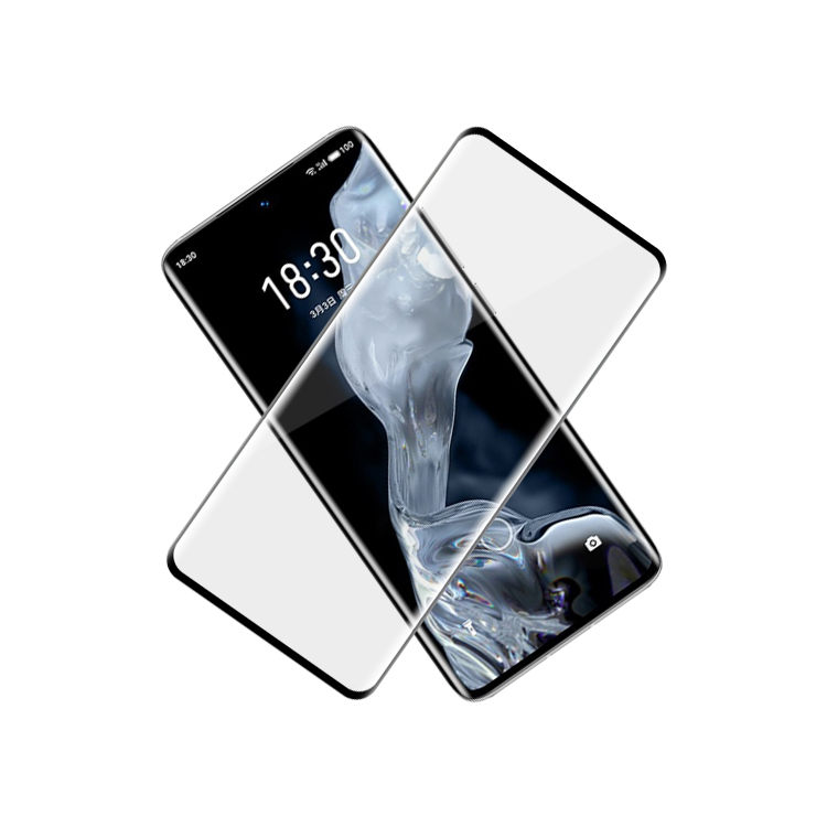 Alink 3D hot bending edge glue tempered glass screen protector for Meizu 18