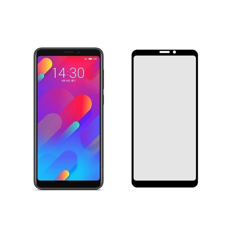 Alink 2.5D silk print full glue tempered glass screen protector for Meizu V8