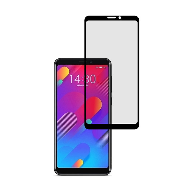 Alink 3D hot bending edge glue tempered glass screen protector for Meizu V8