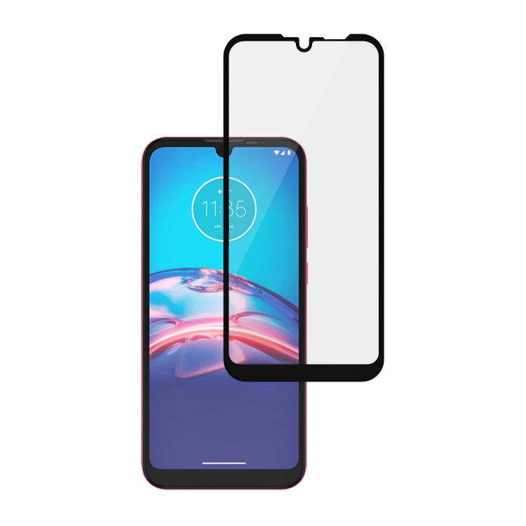 Alink 2.5D silk print full glue tempered glass screen protector for Moto E6i