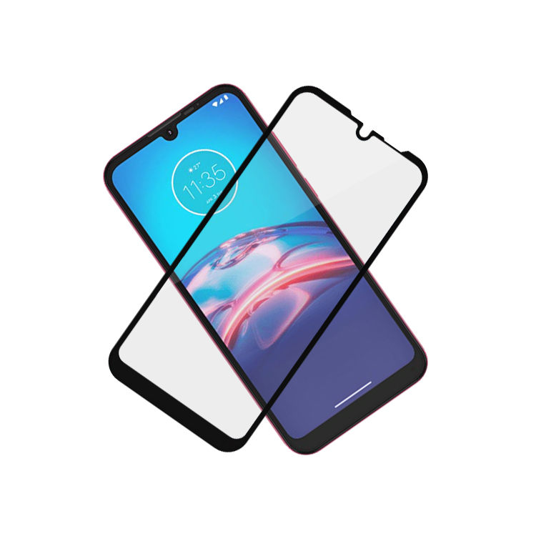 Alink 2.5D silk print full glue tempered glass screen protector for Moto E6i