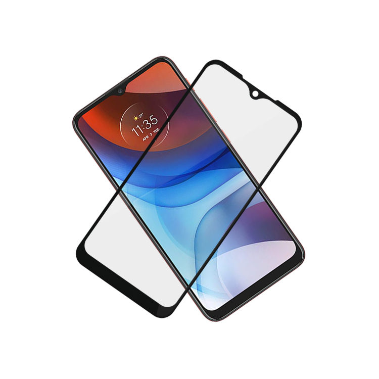 Alink 3D hot bending edge glue tempered glass screen protector for Moto E7 Power