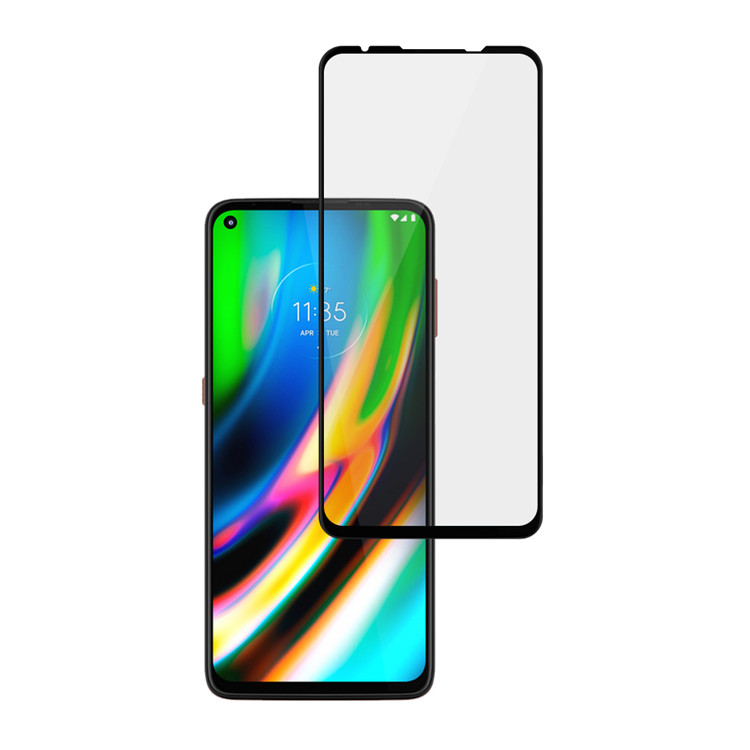 Alink 3D curved precise carving tempered glass screen protector for Moto G9 Plus