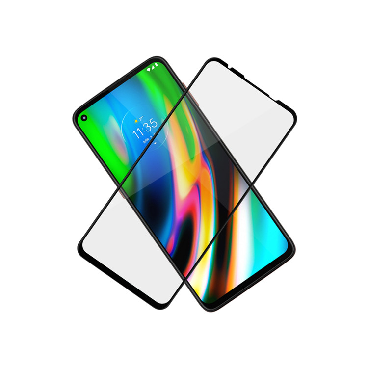 Alink 3D curved precise carving tempered glass screen protector for Moto G9 Plus