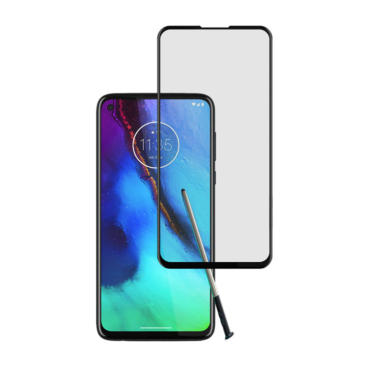 Alink 3D hot bending full glue tempered glass screen protector for Moto G7 Stylus