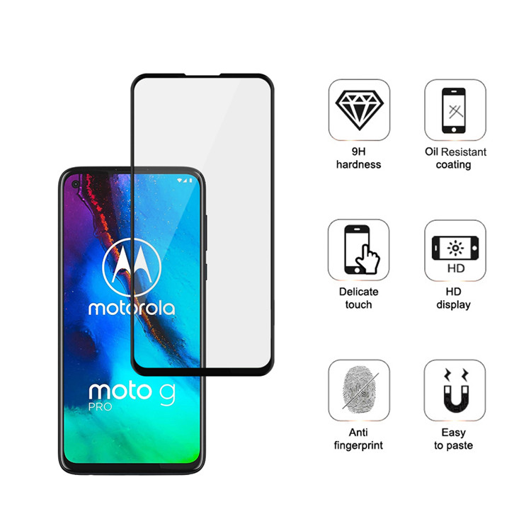 Alink 3D curved precise carving tempered glass screen protector for Moto G Pro