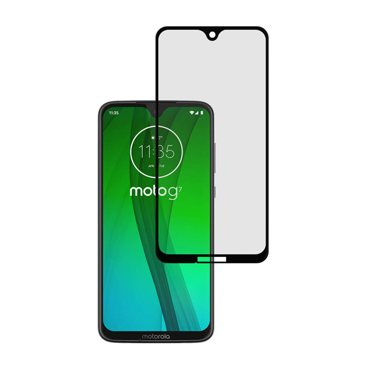 Alink 3D hot bending edge glue tempered glass screen protector for Moto G7
