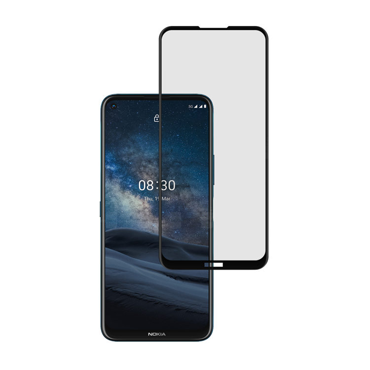 Alink 3D hot bending edge glue tempered glass screen protector for Nokia 8.3
