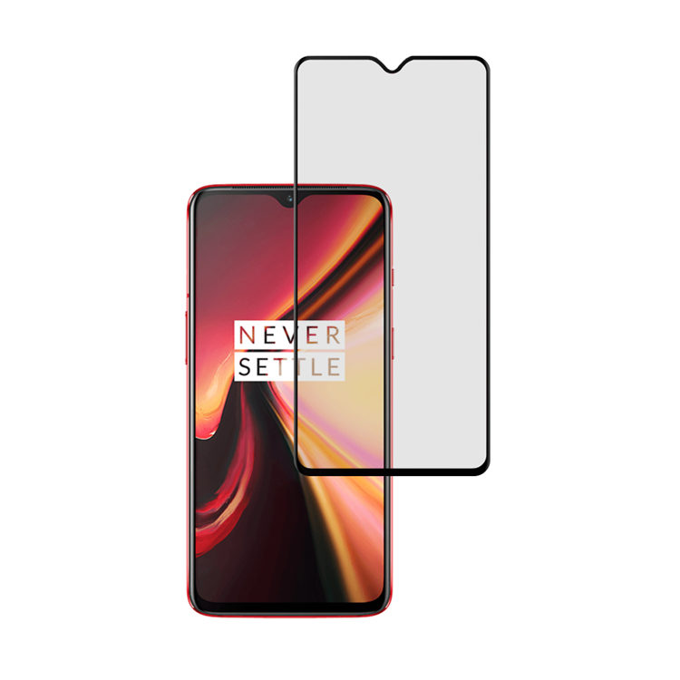 Alink 2.5D silk print full glue tempered glass screen protector for OnePlus 7