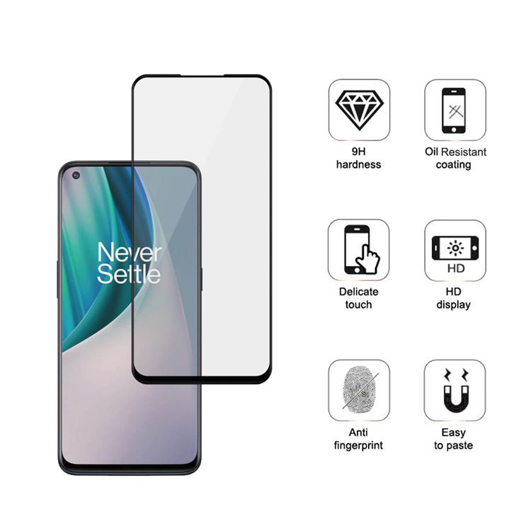 Alink 3D hot bending edge glue tempered glass screen protector for OnePlus Nord N10