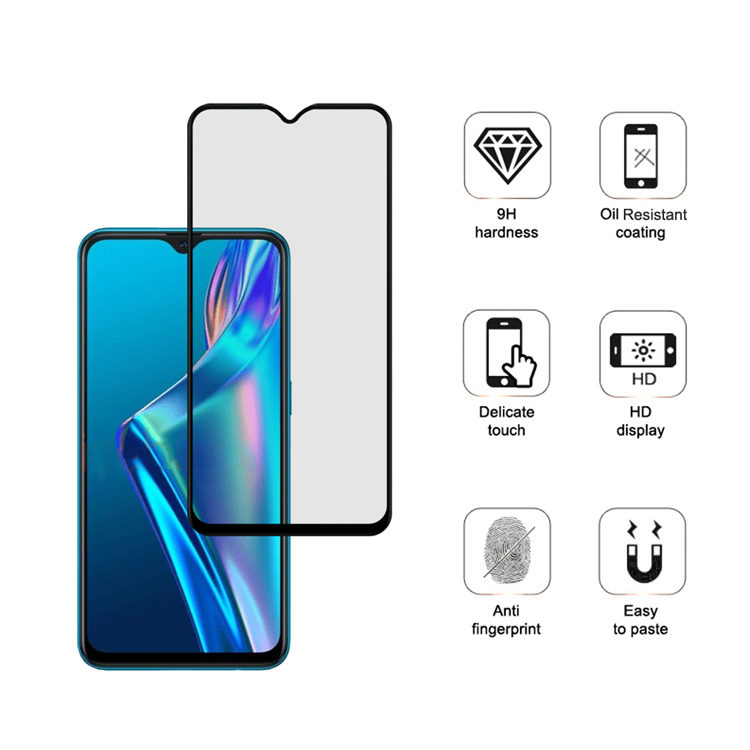 Alink 3D hot bending full glue tempered glass screen protector for Oppo A12