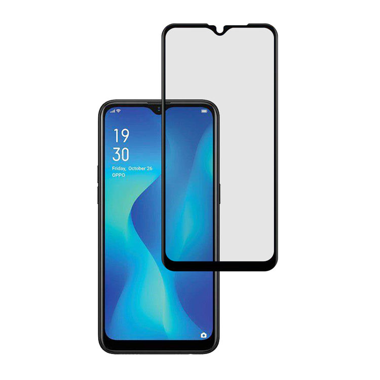 Alink 2.5D silk print full glue tempered glass screen protector for Oppo A1K