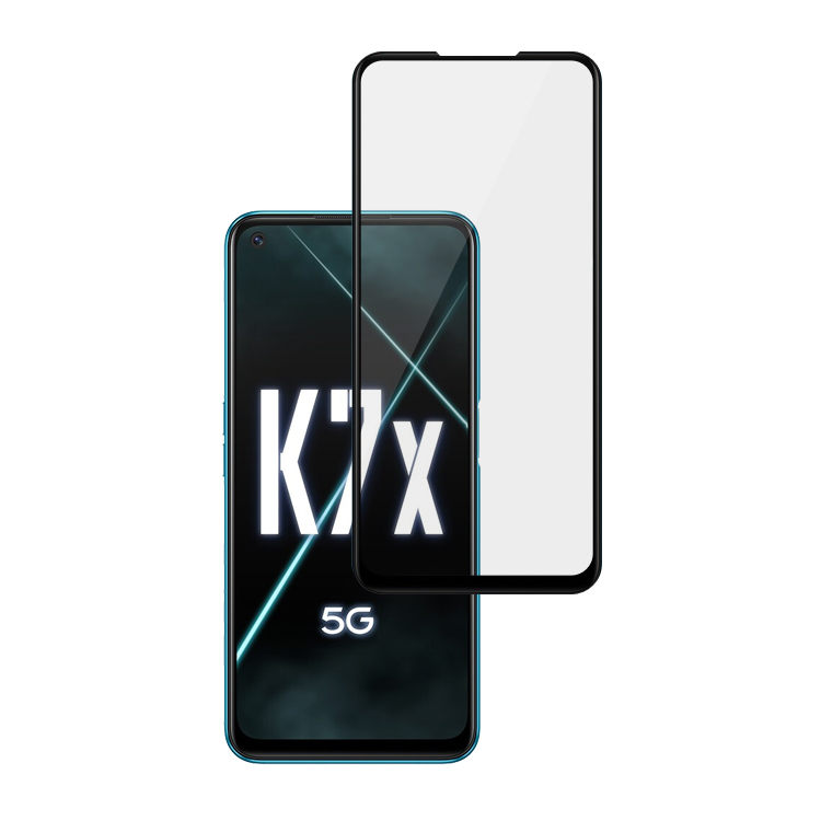 Alink 2.5D silk print full glue tempered glass screen protector for Oppo K7x