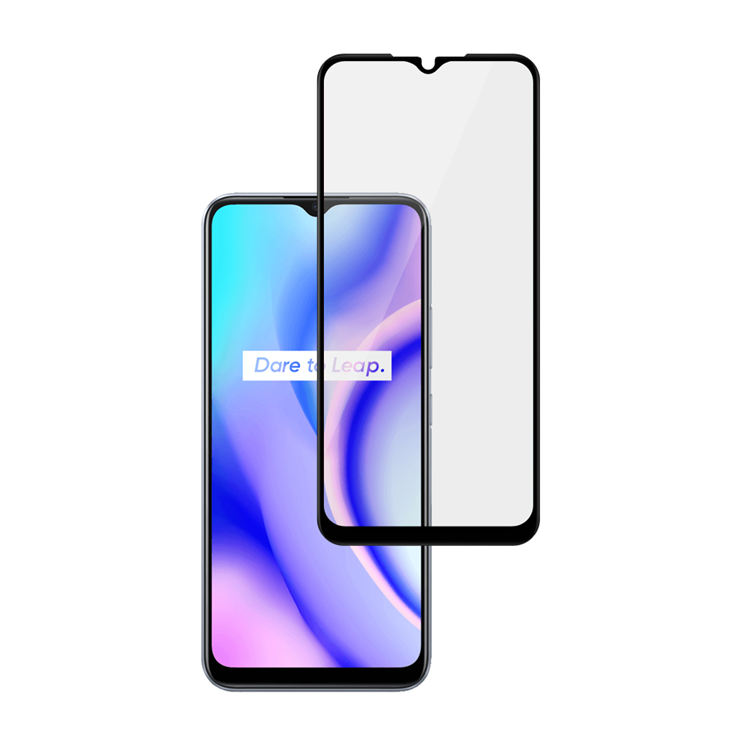 Alink 3D hot bending full glue tempered glass screen protector for Realme C15