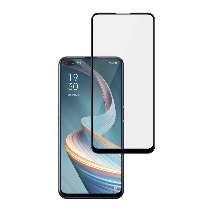 Alink 3D hot bending full glue tempered glass screen protector for Oppo Reno4 Z 5G