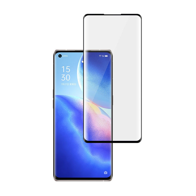 Alink 3D hot bending full glue tempered glass screen protector for Oppo Reno5 Pro+