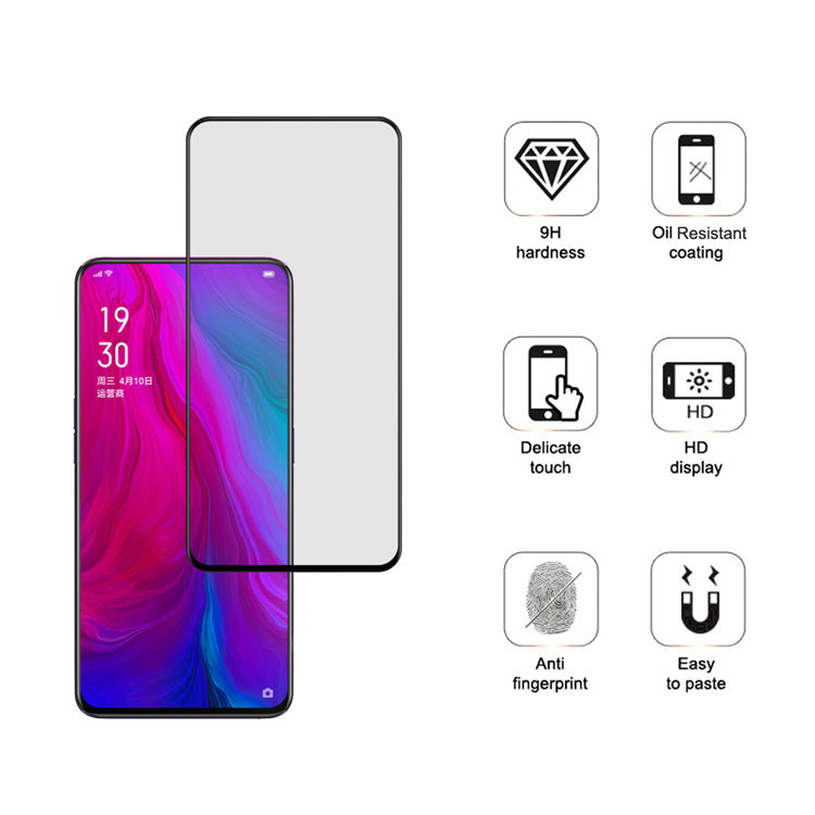 Alink 3D hot bending full glue tempered glass screen protector for Oppo Reno 6.6 inch