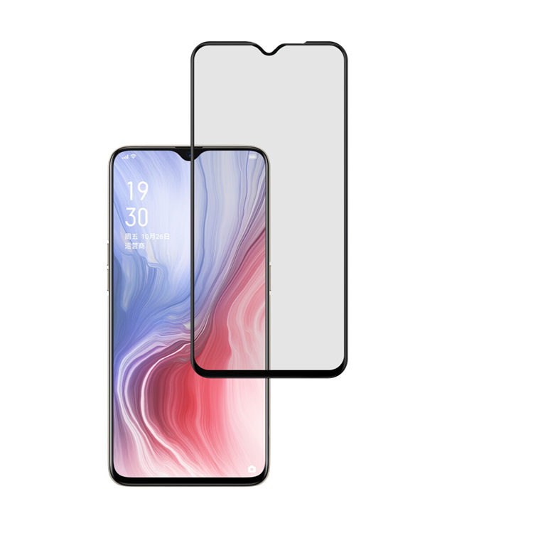 Alink 2.5D silk print full glue tempered glass screen protector for Oppo Reno Z