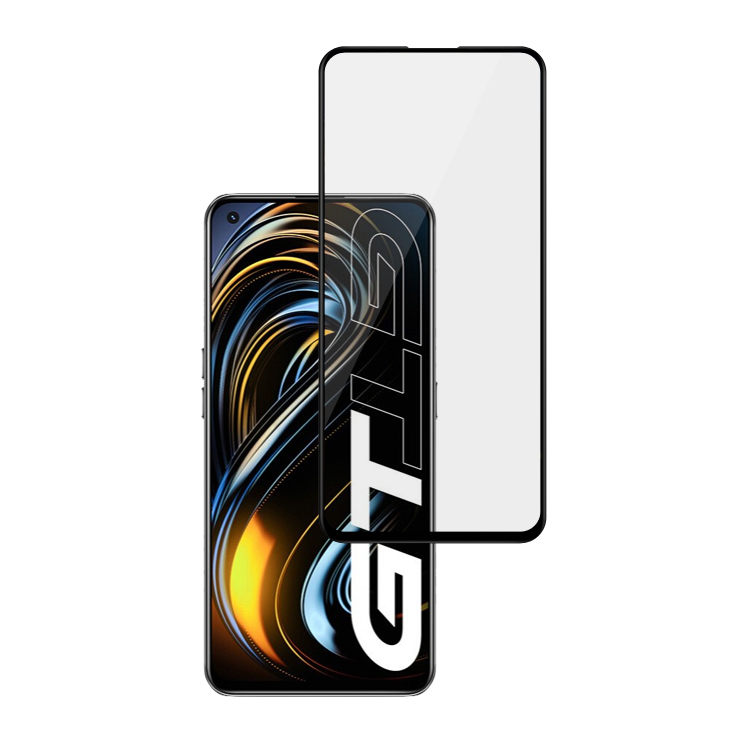 Alink 3D hot bending edge glue tempered glass screen protector for Realme GT