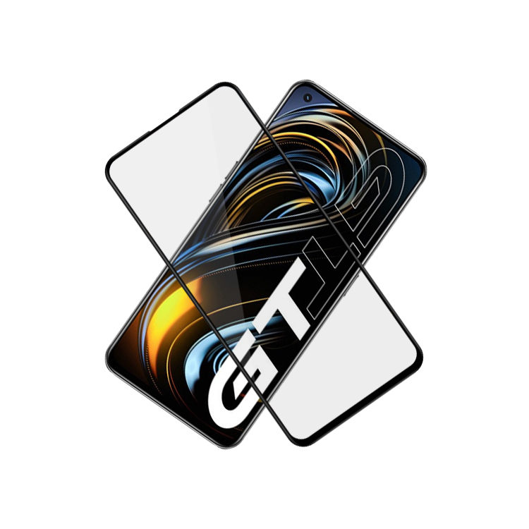 Alink 3D hot bending edge glue tempered glass screen protector for Realme GT