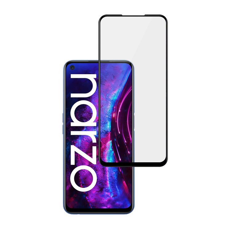 Alink 3D hot bending full glue tempered glass screen protector for Realme Narzo 30 Pro