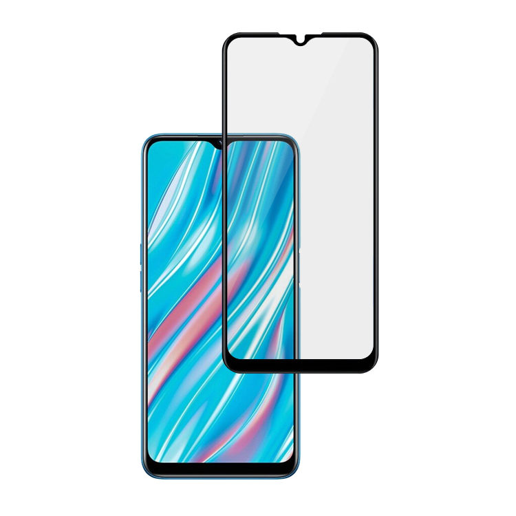 Alink 3D hot bending edge glue tempered glass screen protector for Realme V11