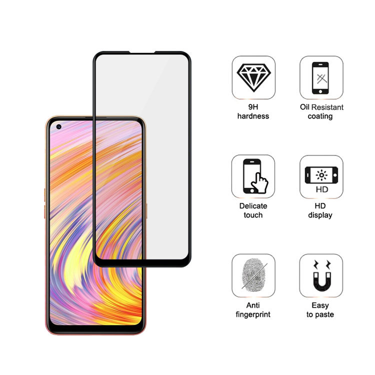 Alink 3D hot bending edge glue tempered glass screen protector for Realme X9 Pro